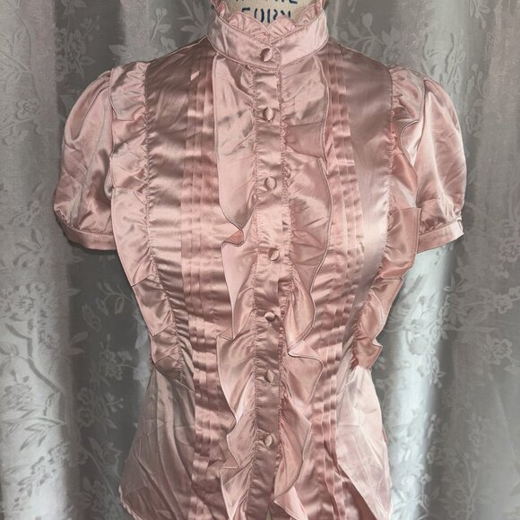White and Pink Vintage Style Blouse Bundle - Picture 1 of 9